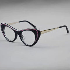 Elina Retro Cat Eye Glasses Frame