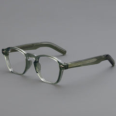 Abaan TR90 Vintage Square Eyeglasses Frame Rectangle Frames Southood Green