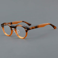 Aeker Retro Acetate Glasses Frame Round Frames Southood Tea Yellow