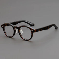 Aeker Retro Round Glasses Frame Round Frames Southood Leopard