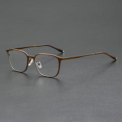 Aguirre Vintage Alloy Eyeglasses Frame Geometric Frames Southood Brown