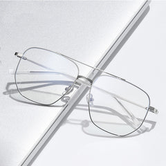 Al Metal Double Bridges Glasses Frame Rectangle Frames Southood