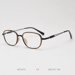 Alan Vintage TR90 Eyeglasses Frame Rectangle Frames Southood Brown Tea