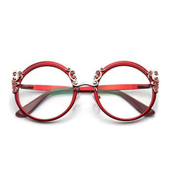 Alexis Fashion Round Glasses Frame Round Frames Southood Red