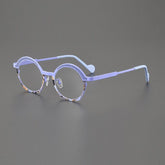 Aliassime Ultralight Round Titanium Glasses Frame Round Frames Southood Purple