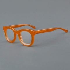 Alison Retro Acetate Glasses Frame Round Frames Southood Orange 