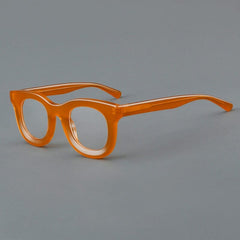 Alison Retro Acetate Glasses Frame Round Frames Southood Orange