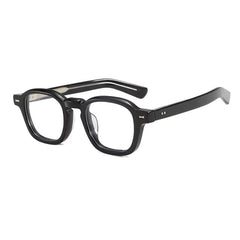 Alto Vintage Acetate Glasses Frame Rectangle Frames Southood Black Silver