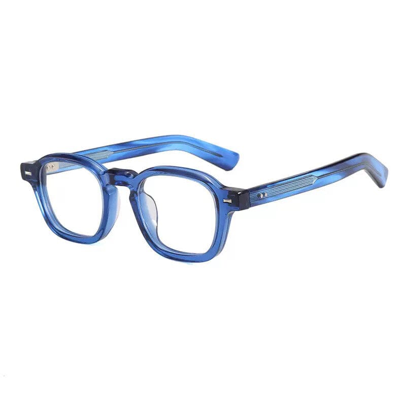 Alto Vintage Acetate Glasses Frame Rectangle Frames Southood Blue