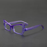 Alyssa Retro Cat Eye Glasses Frame Cat Eye Frames Southood Clear Purple