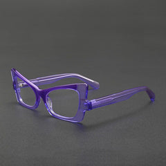 Alyssa Retro Cat Eye Glasses Frame Cat Eye Frames Southood Clear Purple