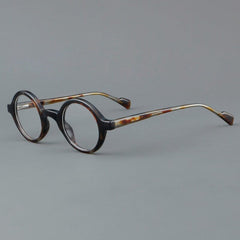 Andi Vintage Round Acetate Frame Round Frames Southood Leopard