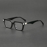 Andon Vintage Square Acetate Glasses Frame Rectangle Frames Southood Black White