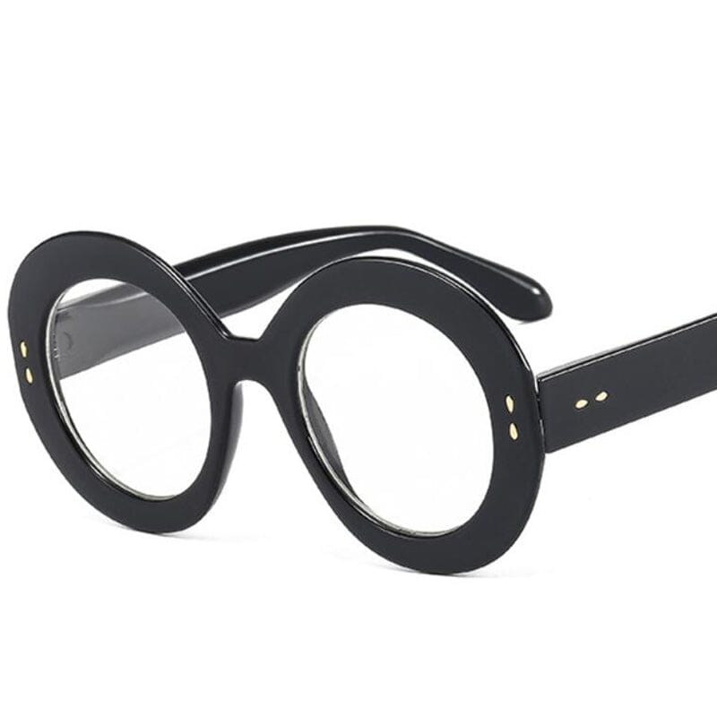 Annabelle Brand Large Round Eyeglasses Frame Round Frames Southood Black