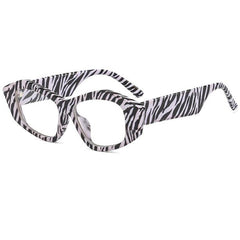Antonia Zebra Print Glasses Frame Geometric Frames Southood