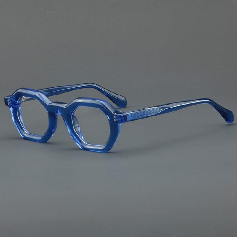 Ardel Retro Thick Acetate Glasses Frame Geometric Frames Southood Blue