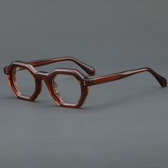 Ardel Retro Thick Acetate Glasses Frame Geometric Frames Southood Brown