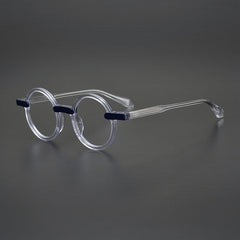 Arlo Retro Round Acetate Eyeglasses Frame Round Frames Southood Clear 
