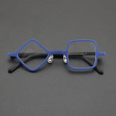 Art Unique Acetate Glasses Frame Geometric Frames Southood Matte Blue