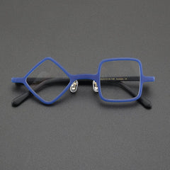 Art Unique Acetate Glasses Frame Geometric Frames Southood Matte Blue
