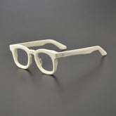 Artur Vintage Thick Acetate Glasses Frame Rectangle Frames Southood White