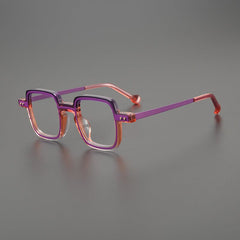 Arwin Retro Acetate Eyeglasses Frame Rectangle Frames Southood Purple Pink