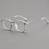 Asher Vintage TR90 Eyeglasses Frame Geometric Frames Southood Grey White