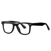 Aspen Retro Square TR90 Glasses Frame Rectangle Frames Southood Black