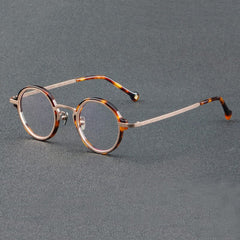 Aston Vintage Acetate Glasses Frame Round Frames Southood Rose gold