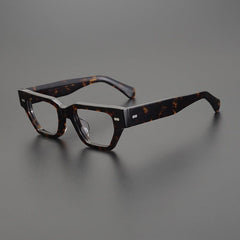 Aubrey Retro Acetate Glasses Frame Geometric Frames Southood Leopard