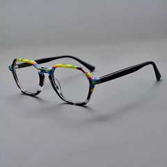 August Vintage Acetate Glasses Frame Geometric Frames Southood C4
