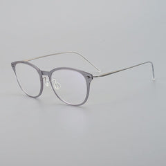 Augusta Ultra light Titanium Geometric Glasses Frame Cat Eye Frames Southood Light gray