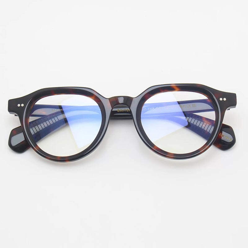 Baal Vintage Acetate Glasses Frame Oval Frames Southood Leopard
