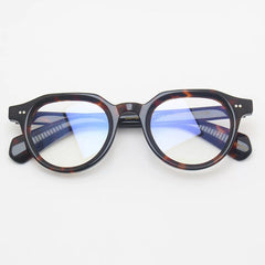 Baal Vintage Acetate Glasses Frame Oval Frames Southood Leopard