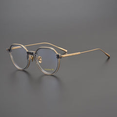 Baldur Polygon Titanium Glasses Frame Geometric Frames Southood Grey gold