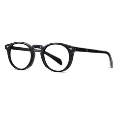 Barric Vintage Round Eyeglasses Round Frames Southood Black