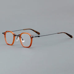 Barse Retro Acetate Glasses Frame Geometric Frames Southood Brown