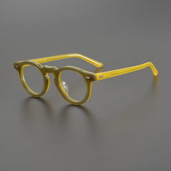 Bartle Round Acetate Glasses Frame Round Frames Southood Yellow