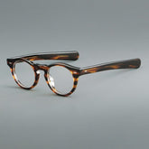 Basilio Round Acetate Glasses Frame Round Frames Southood Leopard