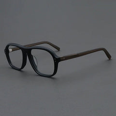 Beal Retro Acetate Eyeglasses Frame Aviator Frames Southood Matte Black Green