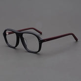 Beal Retro Acetate Eyeglasses Frame Aviator Frames Southood Matte Black Red