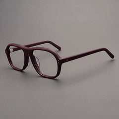 Beal Retro Acetate Eyeglasses Frame Aviator Frames Southood Matte Red