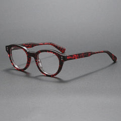 Beck Vintage Acetate Glasses Frame Oval Frames Southood Red Leopard