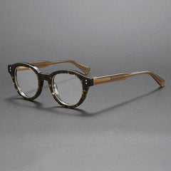 Beck Vintage Acetate Glasses Frame Oval Frames Southood Tea Leopard
