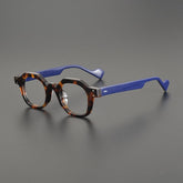 Bek Vintage Acetate Glasses Frame Geometric Frames Southood Leopard