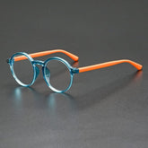 Believer Vintage TR90 Round Eyeglasses Round Frames Southood Clear Blue