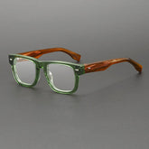 Bencic Vintage Acetate Glasses Frame Rectangle Frames Southood Green Brown