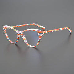 Beth Acetate Cat Eye Glasses Frame Cat Eye Frames Southood Orange