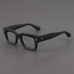 Bill Acetate Rectangle Glasses Frame Rectangle Frames Southood Matte Black