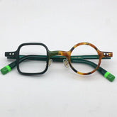 Bink Retro Acetate Glasses Frame Geometric Frames Southood Leopard